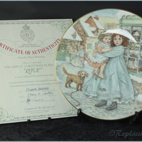 Royal Worcester - NSPCC Christmas Plates - 1987