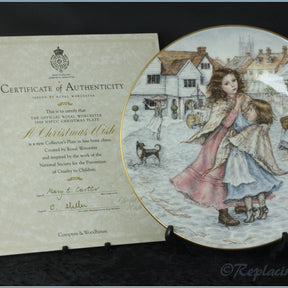 Royal Worcester - NSPCC Christmas Plates - 1988
