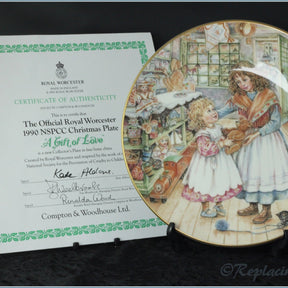 Royal Worcester - NSPCC Christmas Plates - 1990