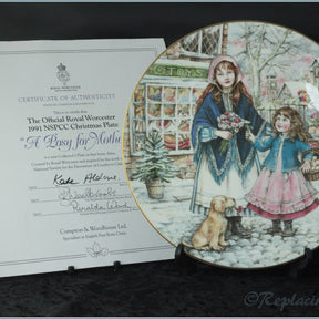 Royal Worcester - NSPCC Christmas Plates - 1991