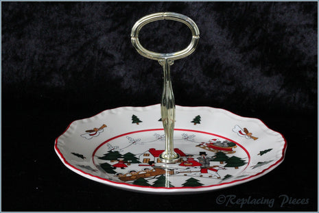 Masons - Christmas Village - 1 Tier Cake Stand