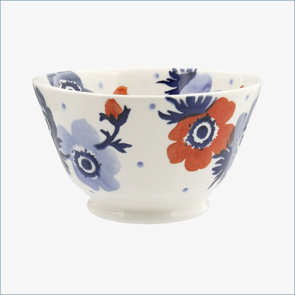 Emma Bridgewater - Red & Blue Anemone - Small Old Bowl