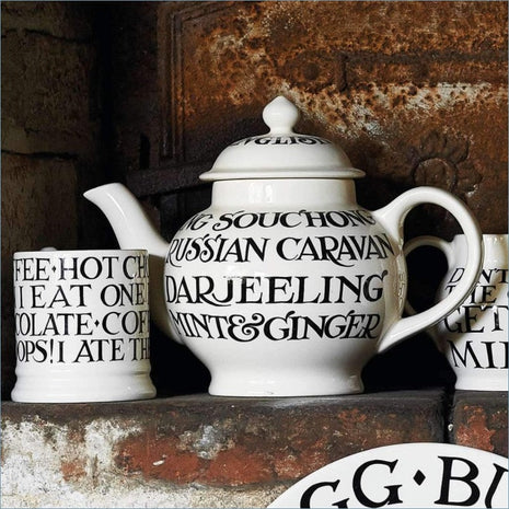 Emma Bridgewater - Black Toast - 4 Mug Teapot