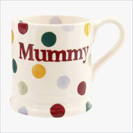 Emma Bridgewater - Polka Dot - 1/2 Pint Mug 'Mummy'
