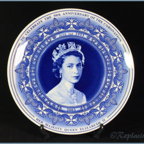 Wedgwood - Commemorative Ware - 50th Anniversary Coronation Plate (2003)