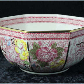 Masons - Empress Pink - Octagonal Centrepiece Bowl