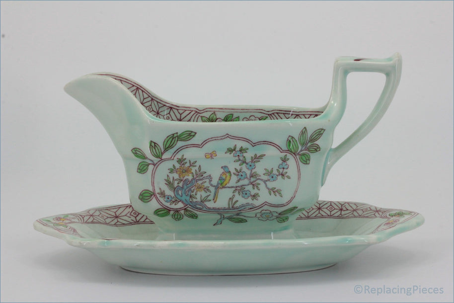 Adams - Singapore Bird - Fixed Gravy Boat And Stand