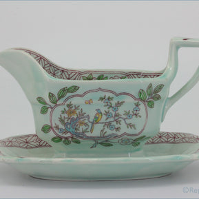 Adams - Singapore Bird - Fixed Gravy Boat And Stand