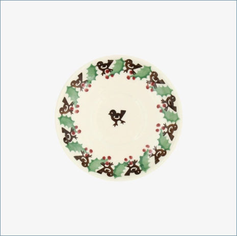 Emma Bridgewater - Bird & Holly Dollies - Tiny Tea Saucer