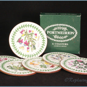 Portmeirion - Botanic Garden - Set Of 6 Round Coasters (Boxed)