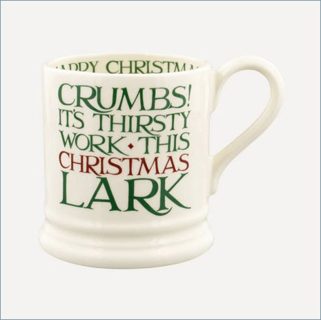 Emma Bridgewater - Christmas Toast & Marmalade - Thirsty Work 1/2 Pint Mug (Discontinued)