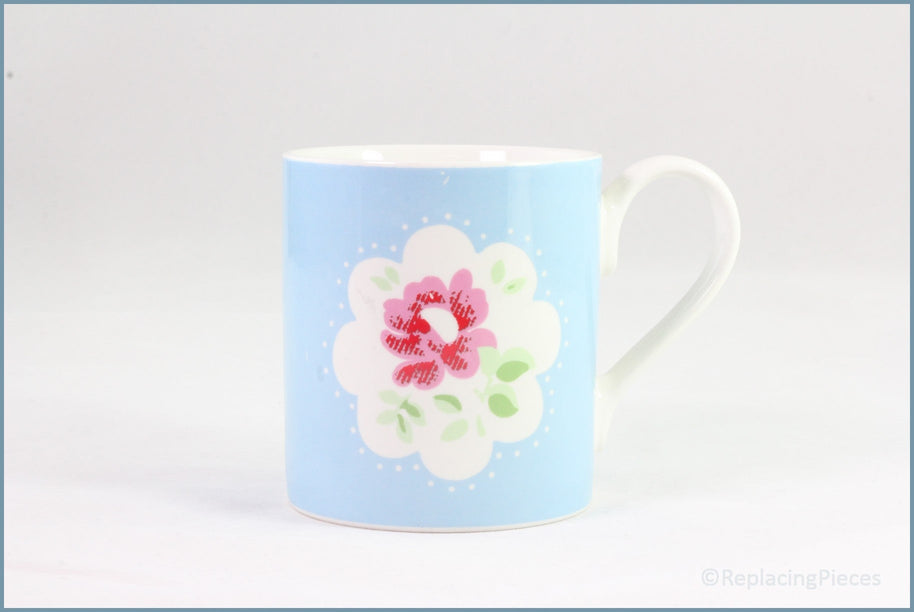Queens - Cath Kidston - Mug (Blue With Rose)