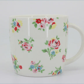 Churchill - Cath Kidston - Mug (White & Pink, Blue & Yellow Roses)