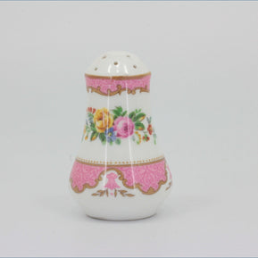 Crown Staffordshire - Tunis (Pink) - Pepper Pot 