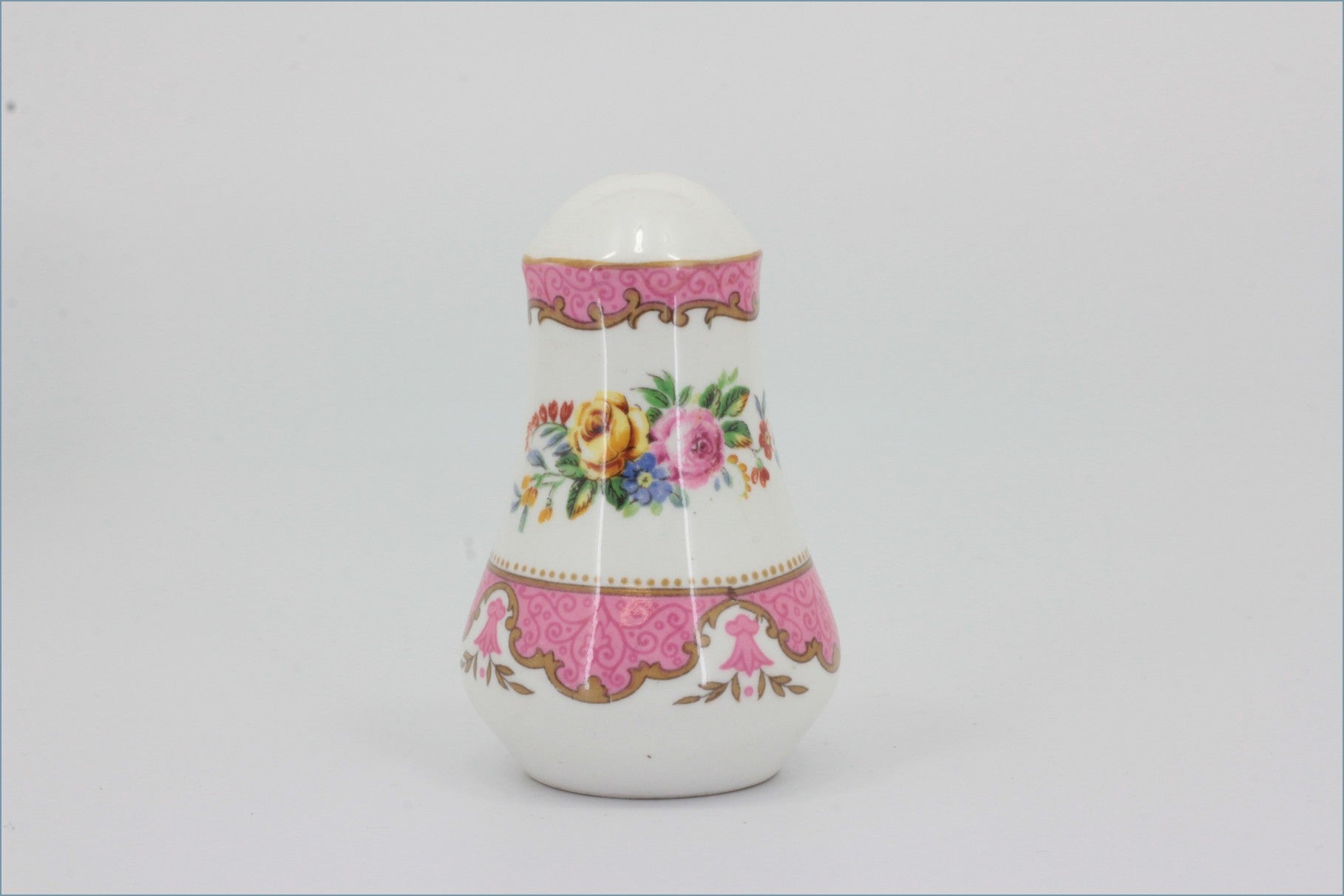 Crown Staffordshire - Tunis (Pink) - Salt Pot