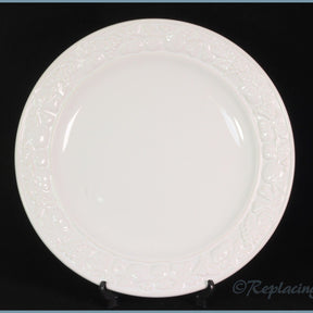 Marks & Spencer - White Embossed - Dinner Plate (Narrow Rim)
