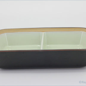 Denby - Arabesque - Oblong Lidded Divided Roaster (BASE ONLY)