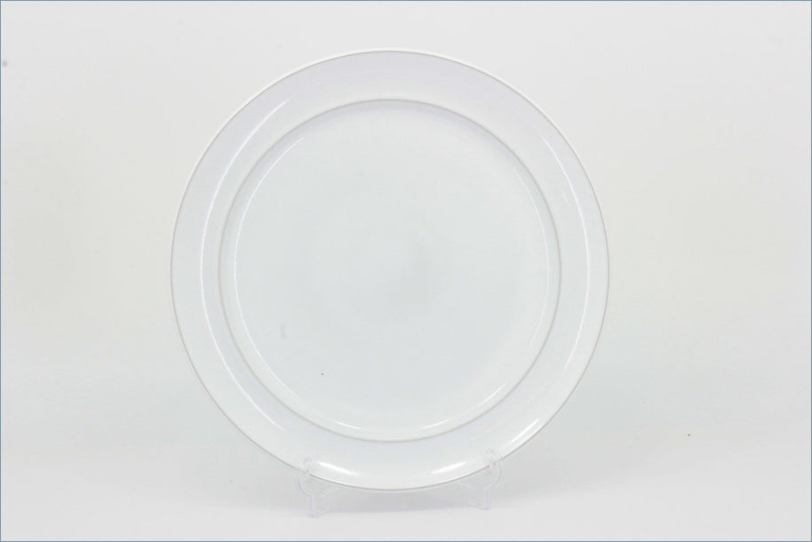 Denby - Elements (Mixed) - 9 5/8" Luncheon Plate (White - Rimmed) 