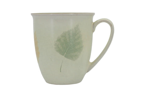 Denby - Energy Leaf - Mug - Ceramic mug with a leaf design on a white background