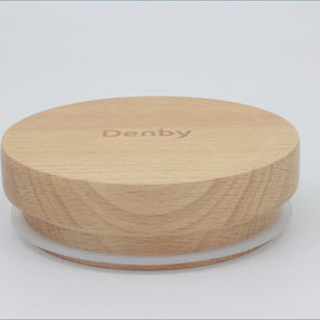 Denby - Halo (Speckle) - Wooden Storage Jar Lid ONLY