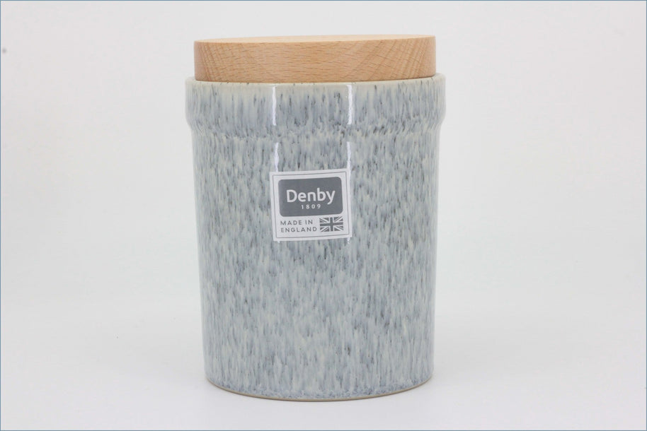 Denby - Halo (Speckle) - Storage Jar (Wooden Lid) 