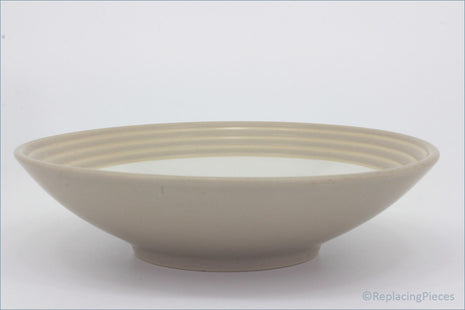 Denby - Intro (Beige) - Cereal Bowl - Beige ceramic bowl on a white background
