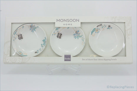 Denby - Monsoon (Veronica) - Set Of Three Dipping Bowls