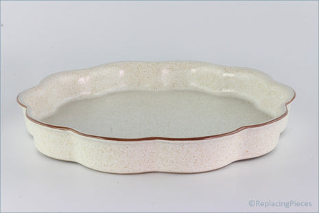 Denby - Potters Wheel (Tan) - Flan Dish