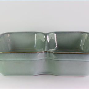 Denby - Regency Green - Oblong Divided Roaster