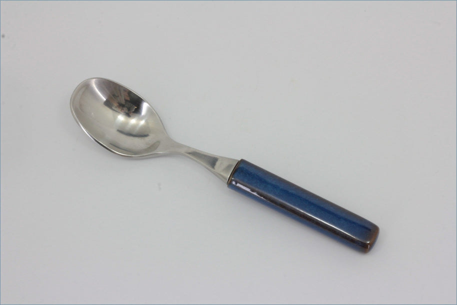 Denby - Touchstone - Sapphire - Dessert Spoon - Spoon with a blue handle 