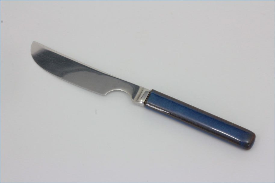 Denby - Touchstone - Sapphire - Dinner Knife  - Knife with a blue handle 