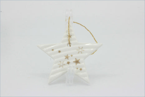 Denby - Tree Decoration - Star (Arc White)