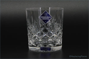 Edinburgh Crystal - Vienna - Small Tumbler - Crystal glass with Edinburgh Crystal branding on a black background