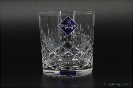 Edinburgh Crystal - Vienna - Small Tumbler - Crystal glass with Edinburgh Crystal branding on a black background