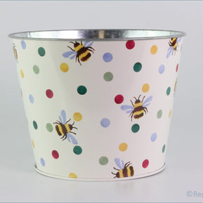 Emma Bridgewater - Polka Bees - Tin Plant Pot