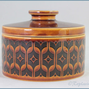 Hornsea - Heirloom (Brown) - Round Lidded Butter Dish