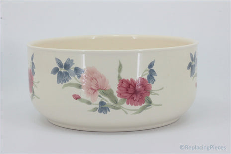 Hornsea - Romance - Salad Bowl - Ceramic bowl with floral design on a white background