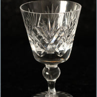 Set Of 4 Small Crystal Wine Glasses