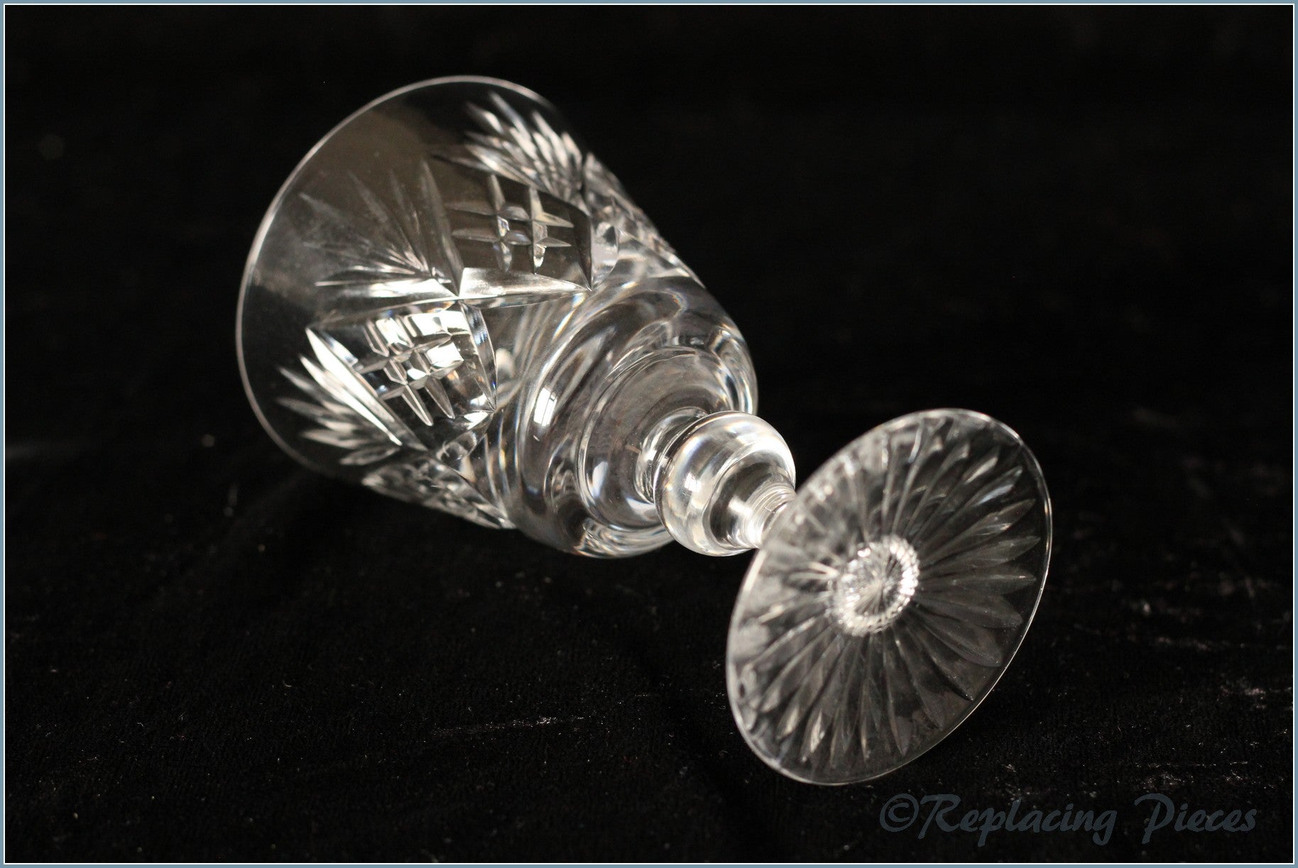 Set Of 4 Small Crystal Wine Glasses