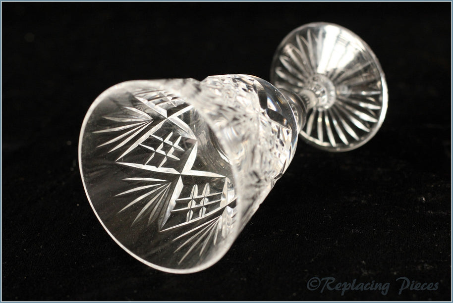 Set Of 4 Small Crystal Wine Glasses