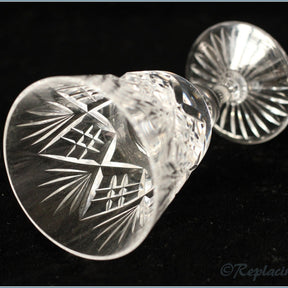 Set Of 4 Small Crystal Wine Glasses