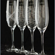 Royal Doulton - Party - Set Of 4 Champagne Flutes