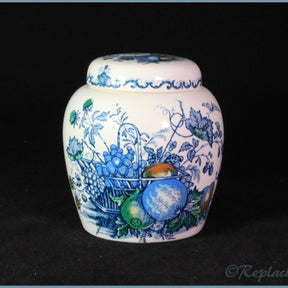 Masons - Fruit Basket Blue - Ginger Jar (small)