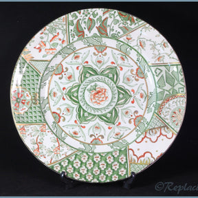 Masons - Applique Green - Dinner Plate