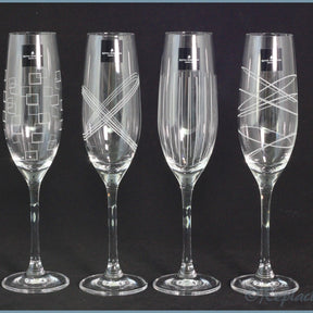 Royal Doulton - Party - Set Of 4 Champagne Flutes