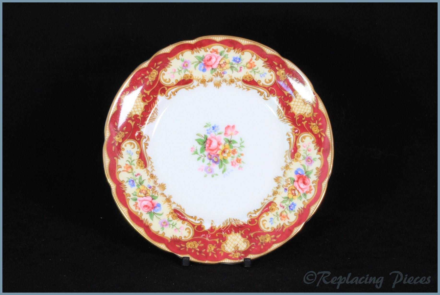 Paragon - Pompadour (Red) - Side Plate