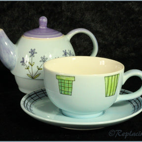 RPW2 - Tea for One Set - Blue Garden Scene