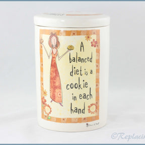 Johnson Brothers - Born To Shop - Ceramic Cookie Jar (A Balanced Diet)