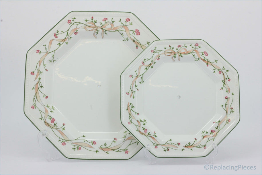 Johnson Brothers - Eternal Beau - 2 Tier Cake Stand (Plates ONLY)