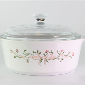 Johnson Brothers - Eternal Beau - 2 Pint Casserole Dish (Pyrex With Glass Lid)